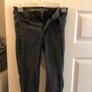 Gray American eagle skinny jeans!